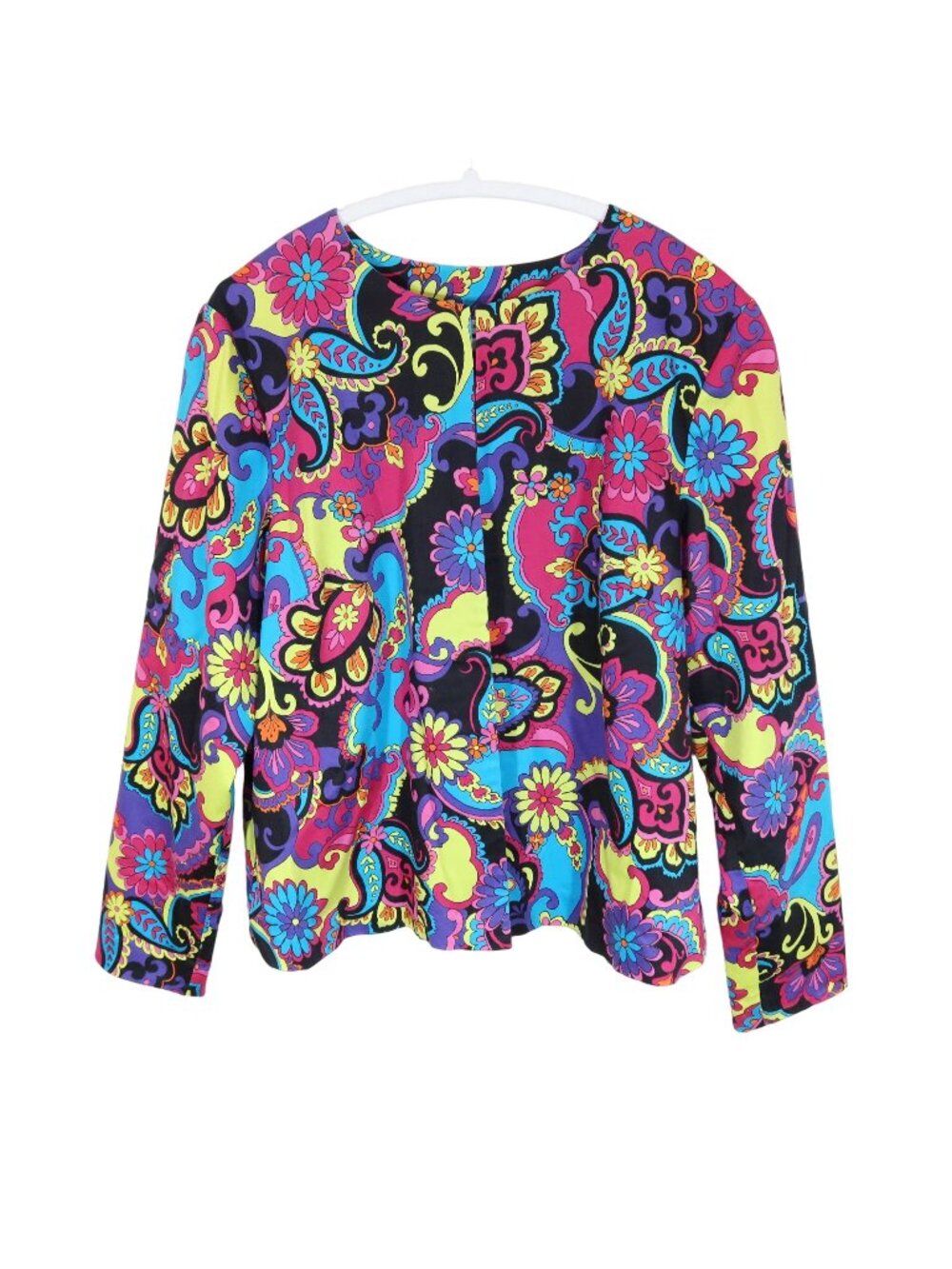 Vintage LAURA ASHLEY Floral Jacket Size M Maximalist Flower Power Paisley